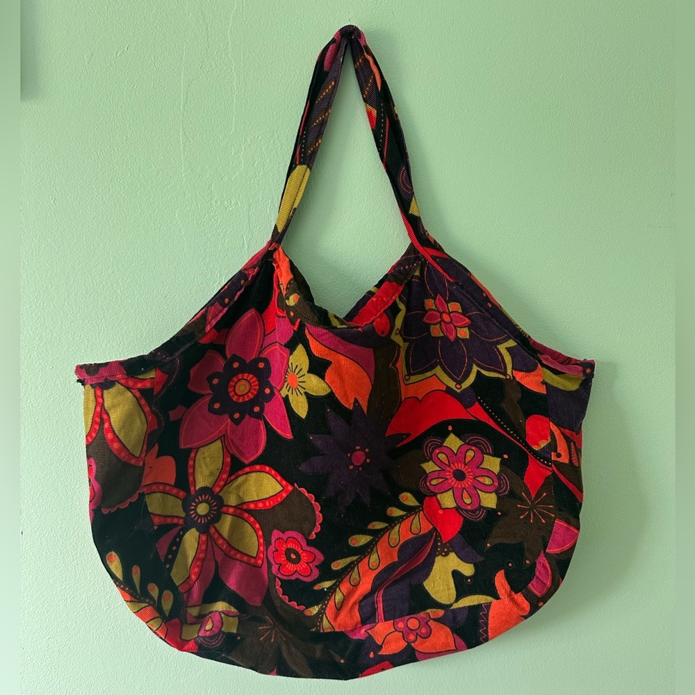 Reversible tote purse- local artisan/handmade